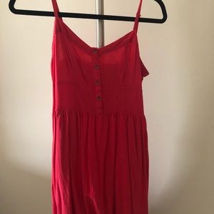 Express Flowy Red Dress